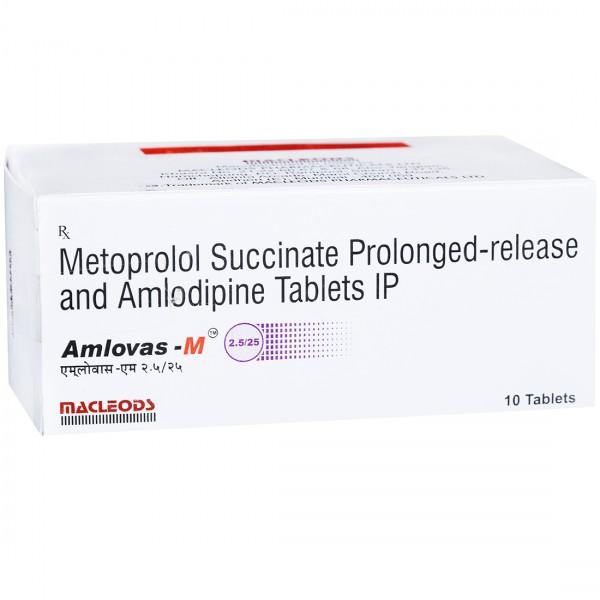 Amlovas M 2.5/25 mg Tablet (10 Tab)