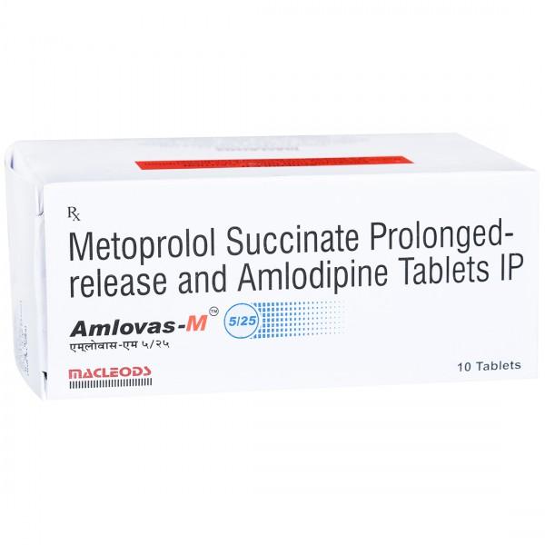 Amlovas M 5/25 mg Tablet (10 Tab)