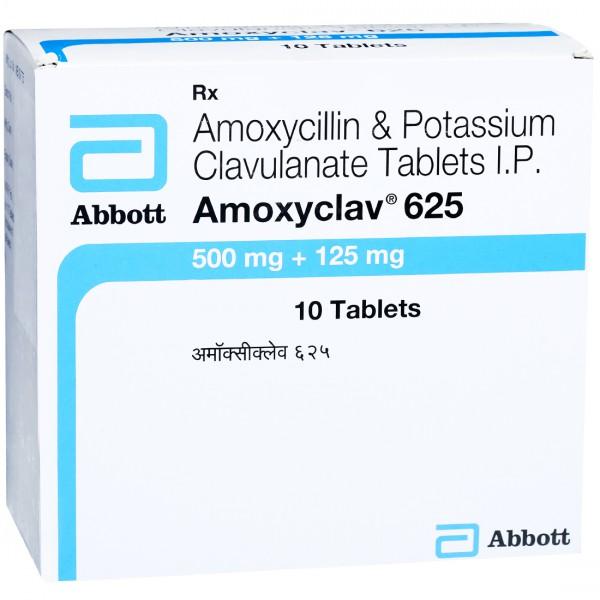 Amoxyclav 625 mg Tablet (10 Tab)