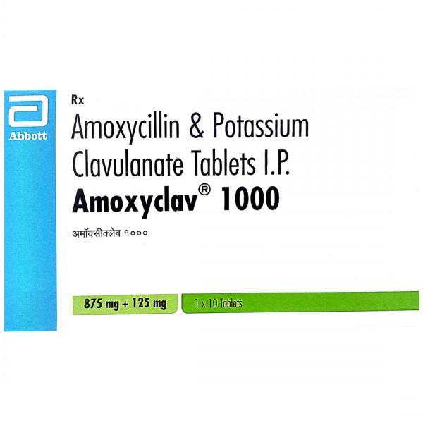 Amoxyclav 1000 mg Tablet (10 Tab)