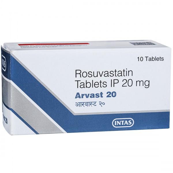 Arvast 20 mg Tablet (10 Tab)