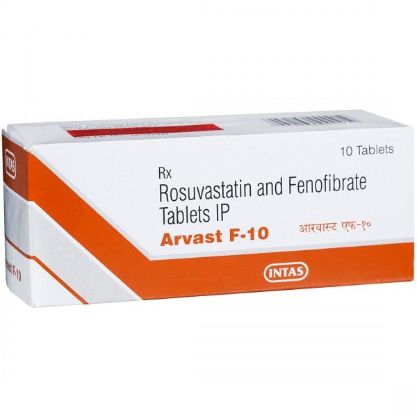 Arvast F 10 mg Tablet (10 Tab)
