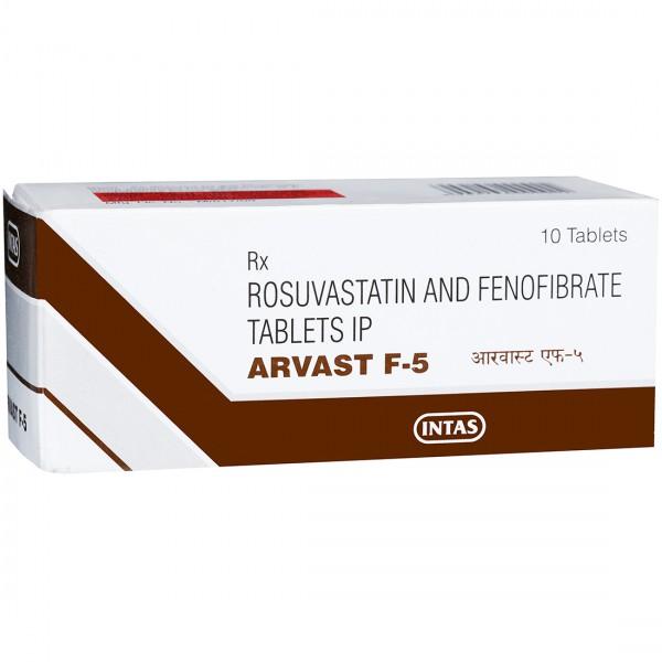 Arvast F 5 mg Tablet (10 Tab)
