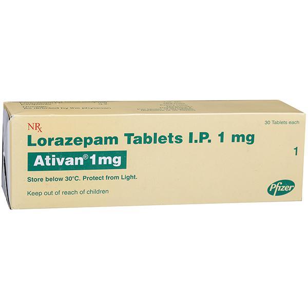 Ativan 1 mg Tablet (30 Tab)