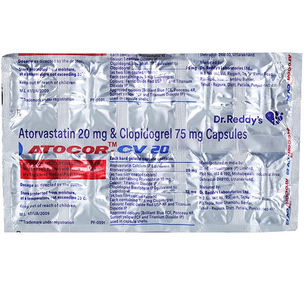 Atocor CV 20 mg Capsule (10 Cap)