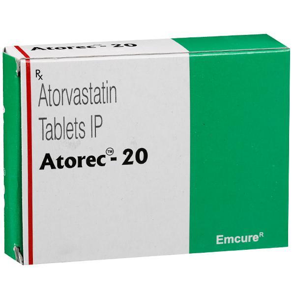 Atorec 20 mg Tablet (10 Tab)