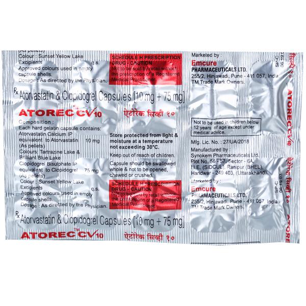 Atorec CV 10 mg Capsule (10 Cap)