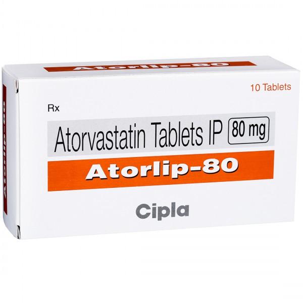 Atorlip 80 mg Tablet (10 Tab)