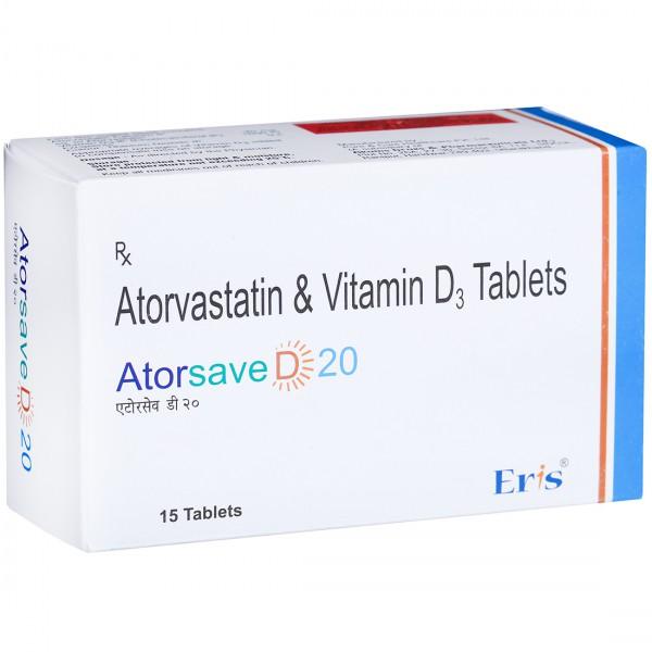Atorsave D 20 mg Tablet (15 Tab)