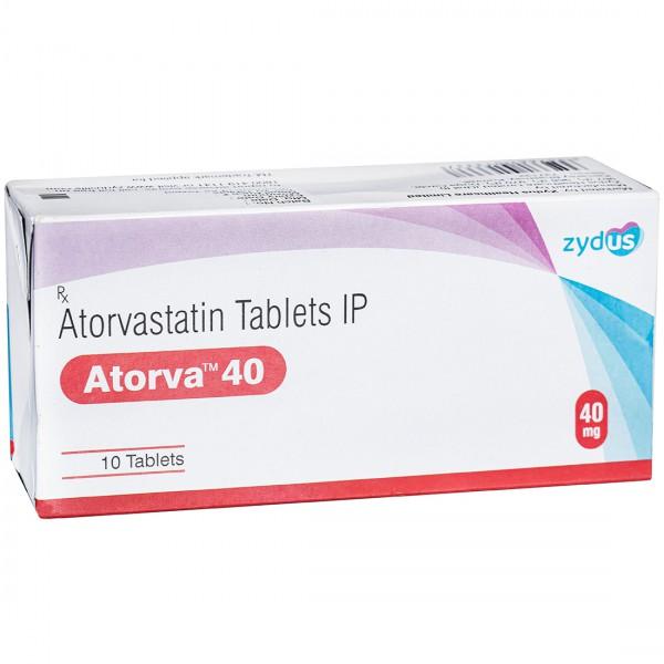 Atorva 40 mg Tablet (10 Tab)