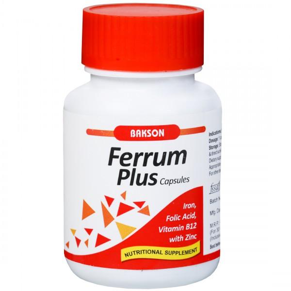 Bakson Ferrum Plus 30 Capsules