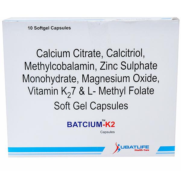 Batcium K2 Softgel Capsule (10 Cap)