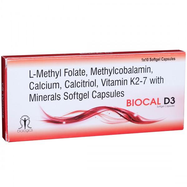 Biocal D3 Softgel Capsule (10 Cap)