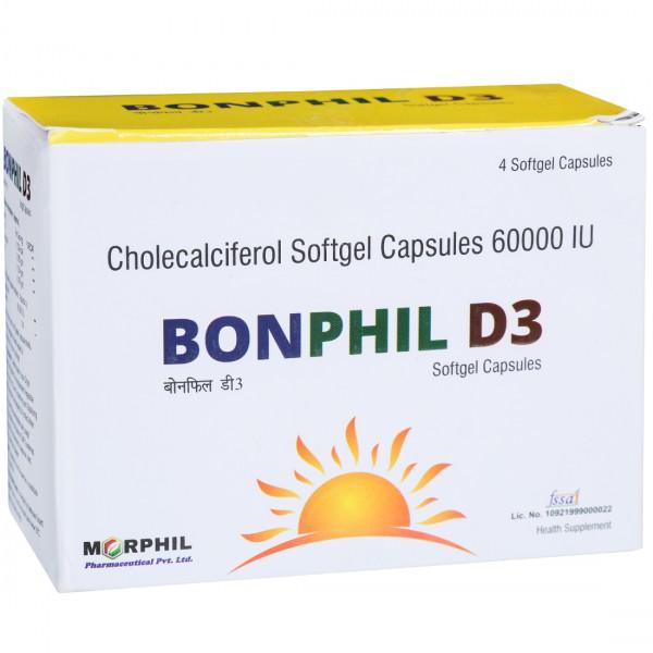 Bonphil D3 4 Softgel Capsules