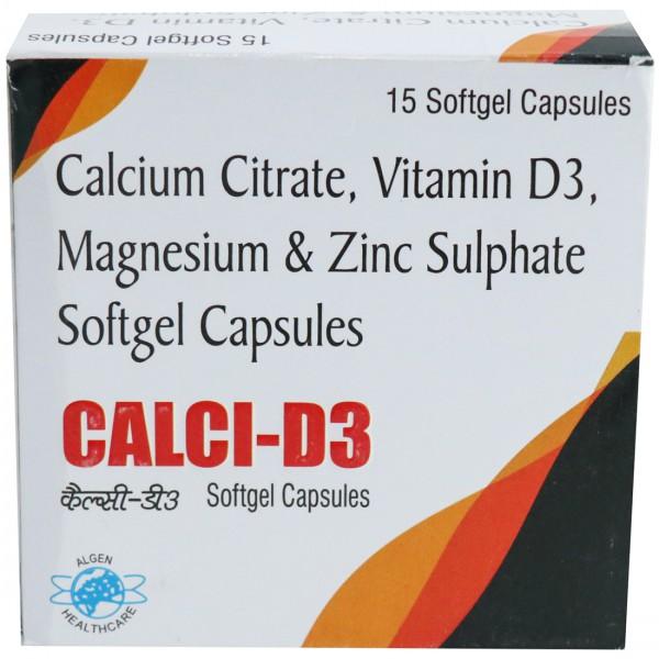Calci D3 15 Softgel Capsules