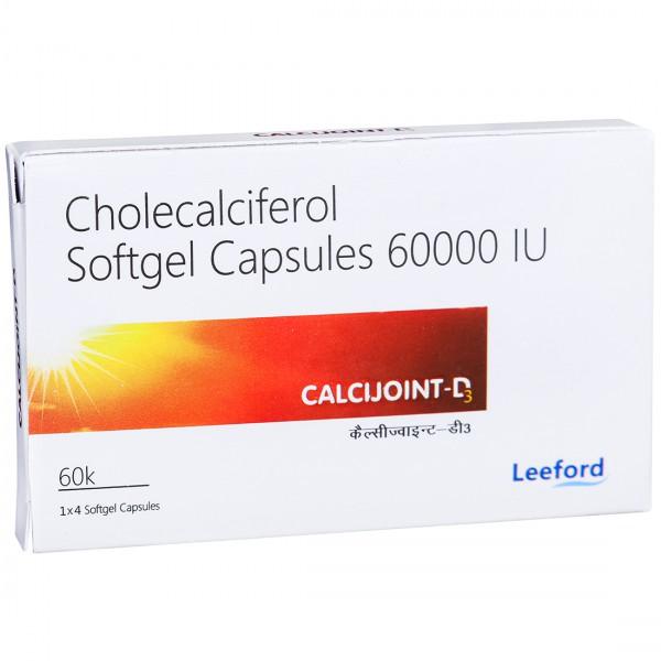 Calcijoint D3 60000 IU Softgel Capsule (4 Cap)