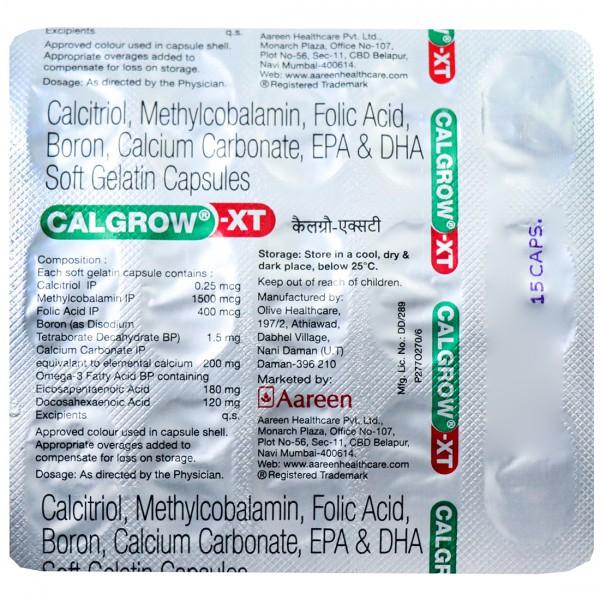 Calgrow XT 15 Soft Gelatin Capsules