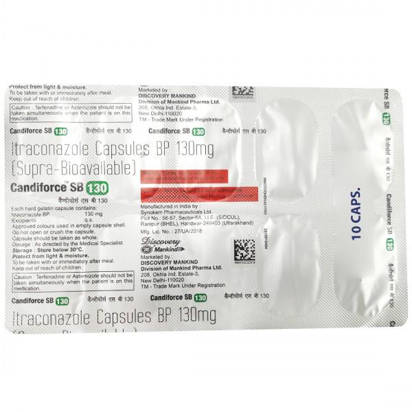 Candiforce SB 130 mg Capsule (10 Cap)