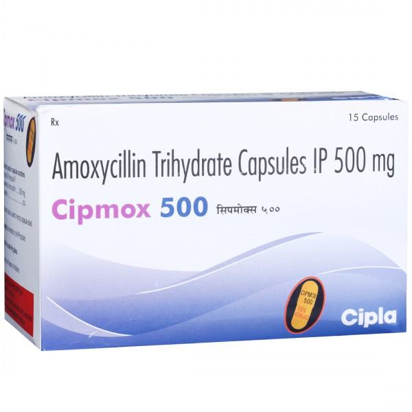 Cipmox 500 mg (Yellow) Capsule (15 Cap)