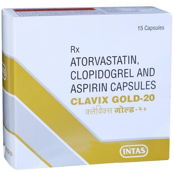 Clavix Gold 20 mg Capsule (15 Cap)
