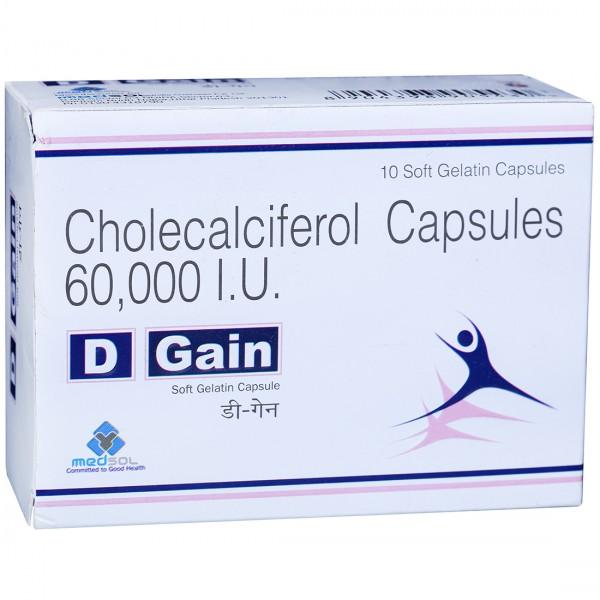 D GAIN 60000 IU Capsule (10 Cap)