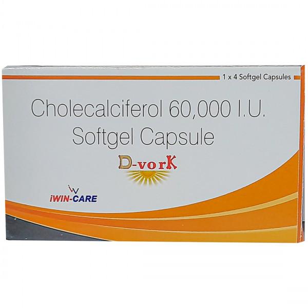 D Vork 60000 IU Softgel Capsule (4 Cap)