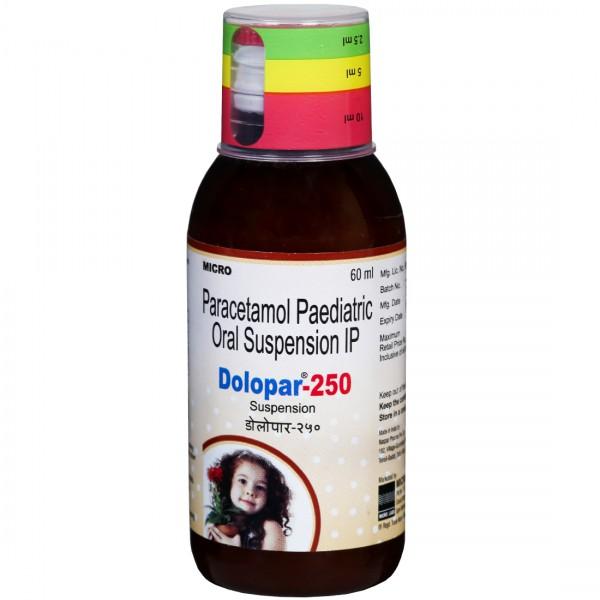 Dolopar 250 mg Suspension 60 ml