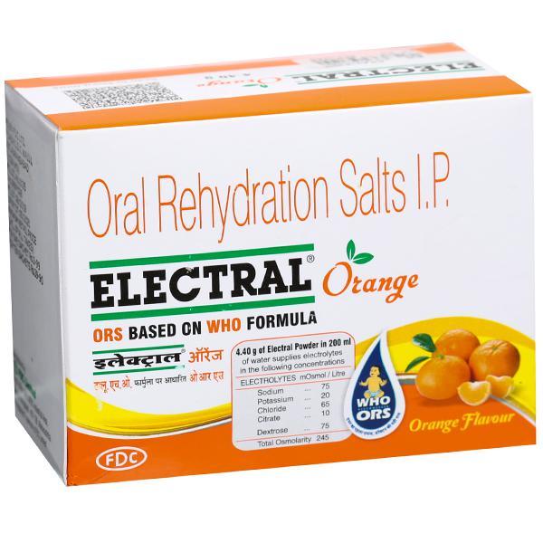 Electral (Orange Flavour) Sachet 4.4 g (10 Sachet)