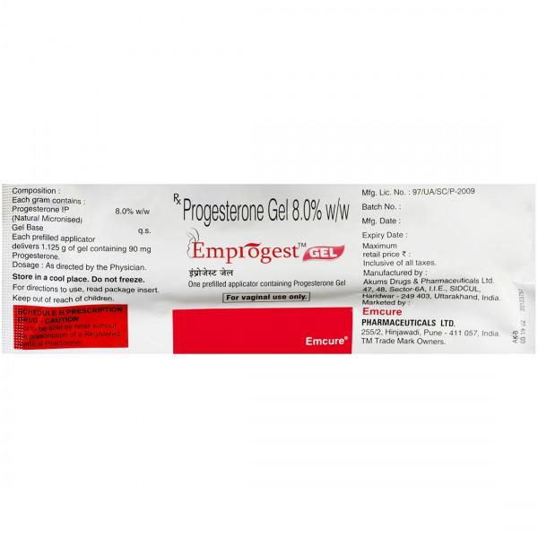 Emprogest 8.0% W/W Gel