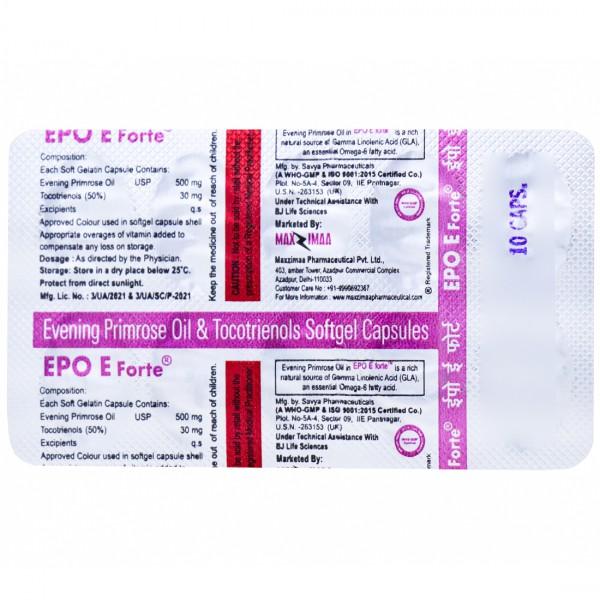 Epo E Forte Softgel Capsule (10 Cap)