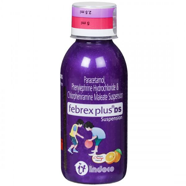 Febrex Plus DS Delicious Orange Flavour Suspension 60 ml