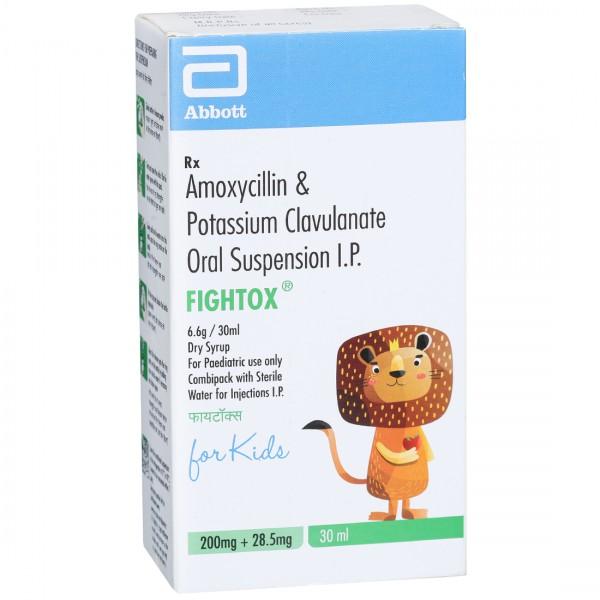 Fightox For Kids 200 mg + 28.5 mg Dry Syrup 30 ml