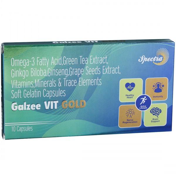Galzee Vit Gold 10 Soft Gelatin Capsules