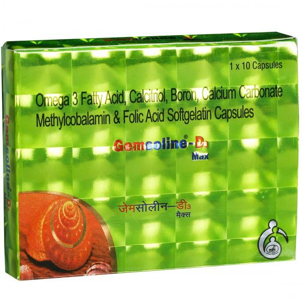 Gemsoline D3 Max Softgel Capsule (10 Cap)