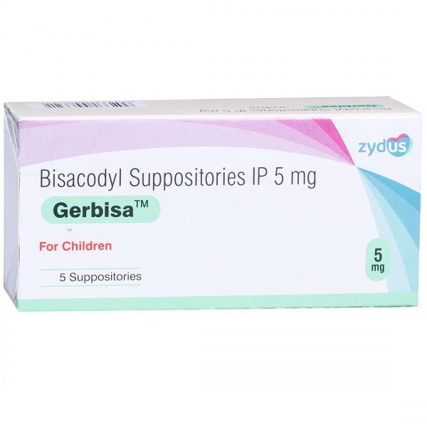Gerbisa Suppositories 5 mg (Child) (5 Suppositories)