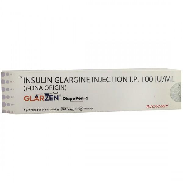 Glarzen DispoPen 2 100 IU/ml Injection 3 ml (Pre-Filled Pen)