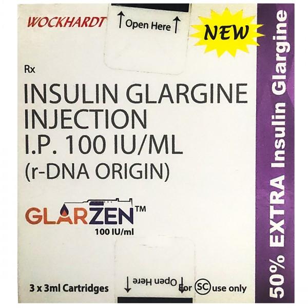 Glarzen New 100 IU/ml Injection 3 ml (3 Cartridge)
