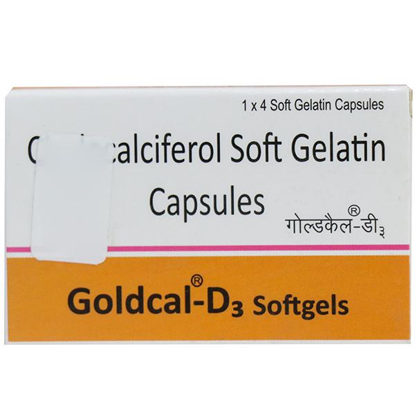 Goldcal D3 Softgel Capsule (4 Cap)