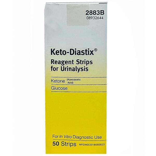 Keto Diastix Reagent Strips for Urinalysis Pack Of 50
