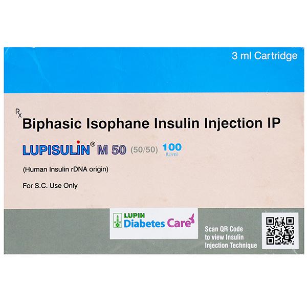 Lupisulin M 50 (50/50) 100 Iu/ml 3 ml Cartridge (5 Cartridge)