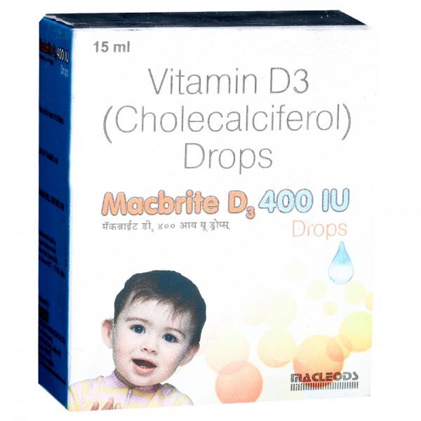 Macbrite D3 400 IU Drops 15 ml