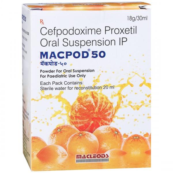 Macpod 50 mg Oral Suspension 30 ml