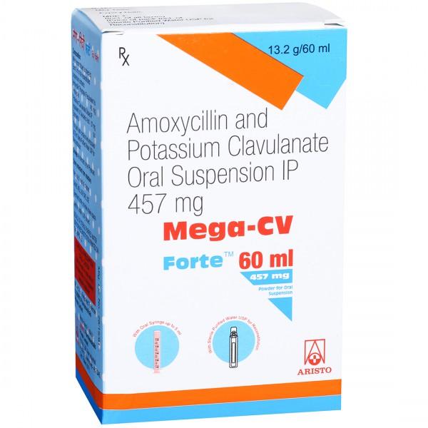Mega CV Forte 457 mg Oral Suspension 13.2 g/60 ml