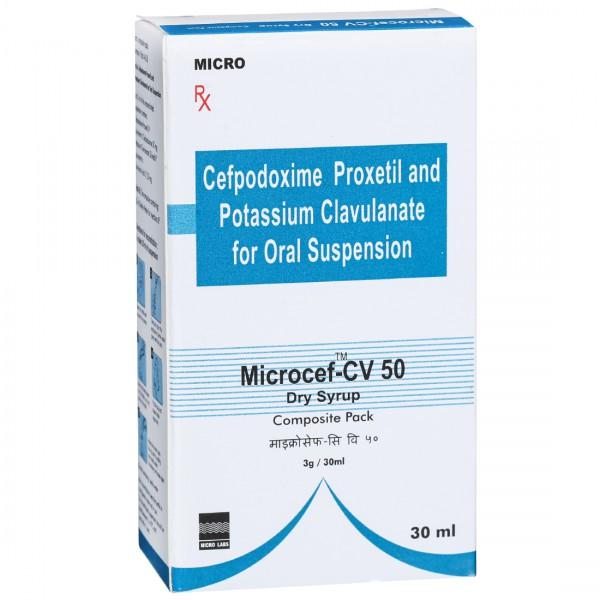Microcef CV 50 mg Dry Syrup 30 ml