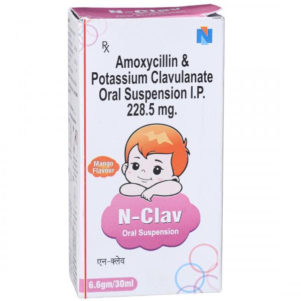 N Clav Mango Flavour 228.5 mg Oral Suspension 30 ml