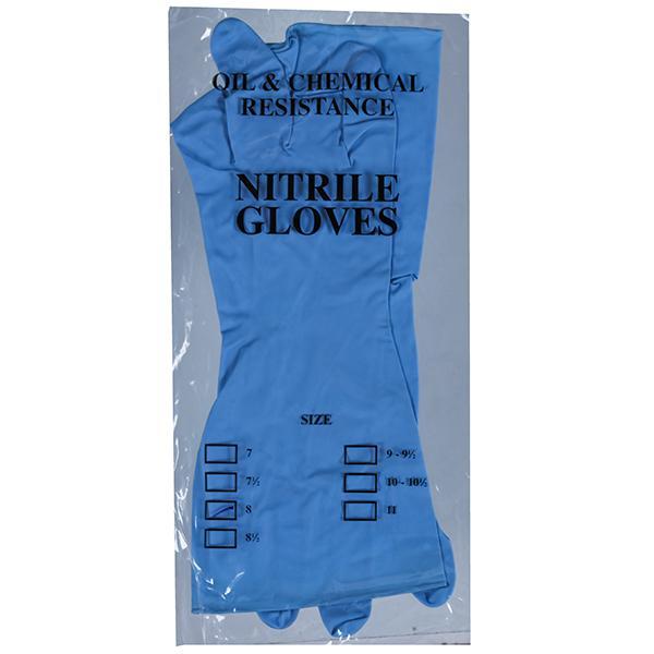 Nitrile Gloves (8 No) 1 Pair (Blue)