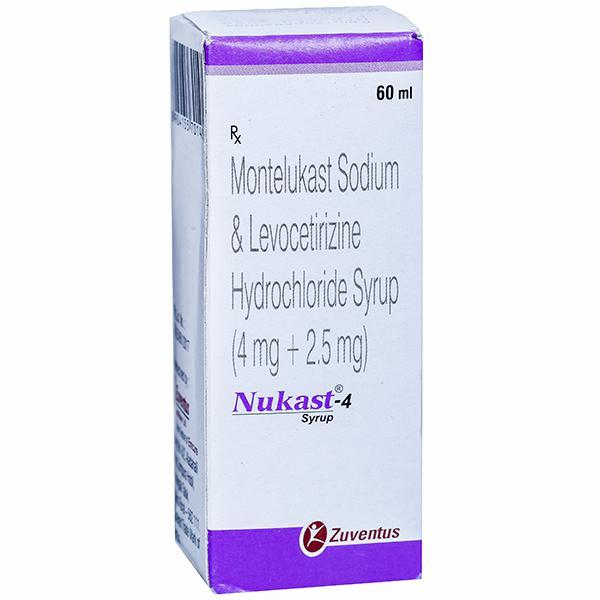 Nukast 4 mg Syrup 60 ml