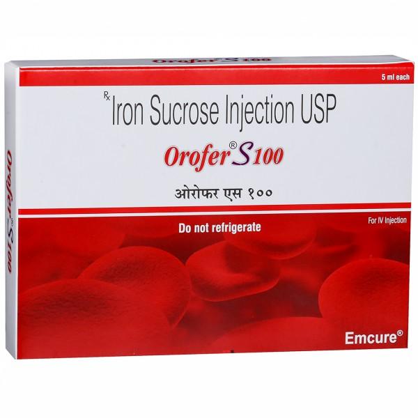 Orofer S 100 mg Injection 5 ml
