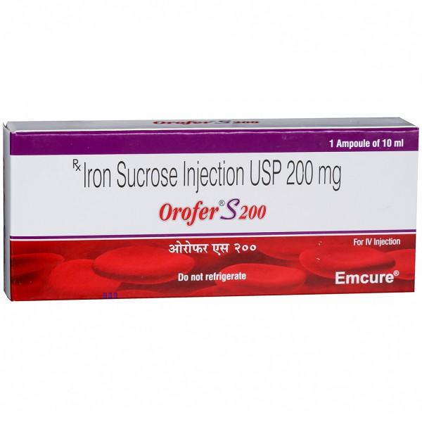 Orofer S 200 mg Injection 10 ml
