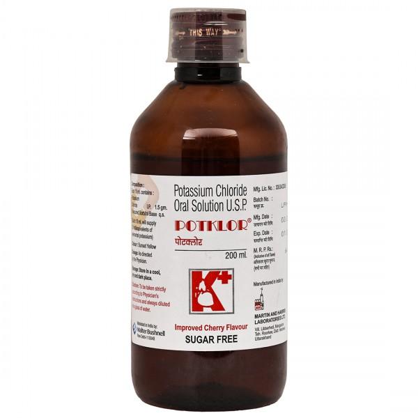Potklor (Sugar Free) Solution 200 ml